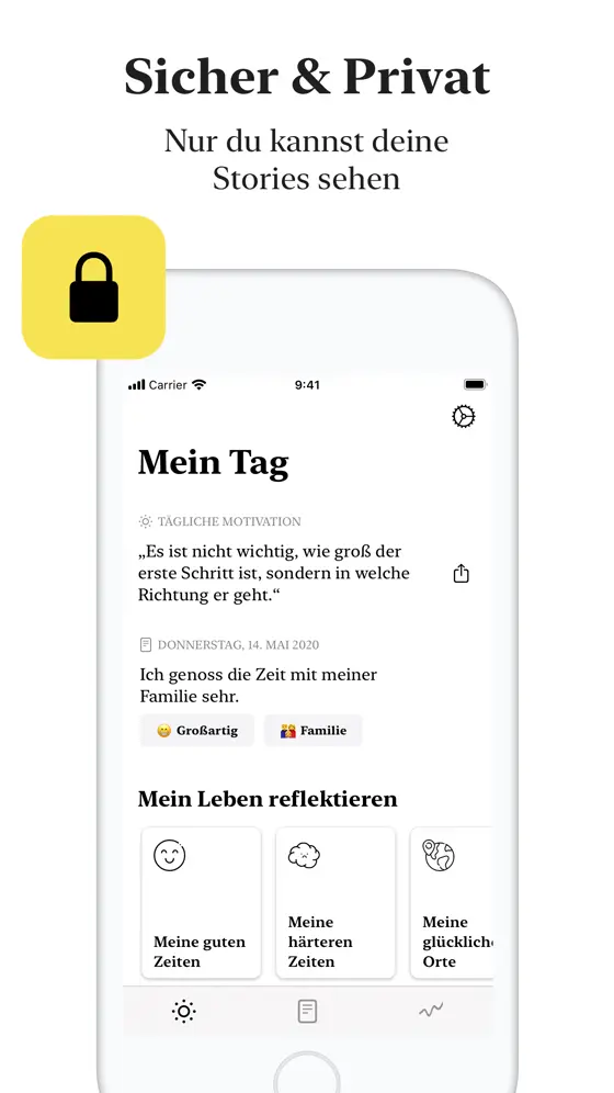 Deutscher App-Store-Screenshot 4 von 5 der Punkt-App auf dem iPhone