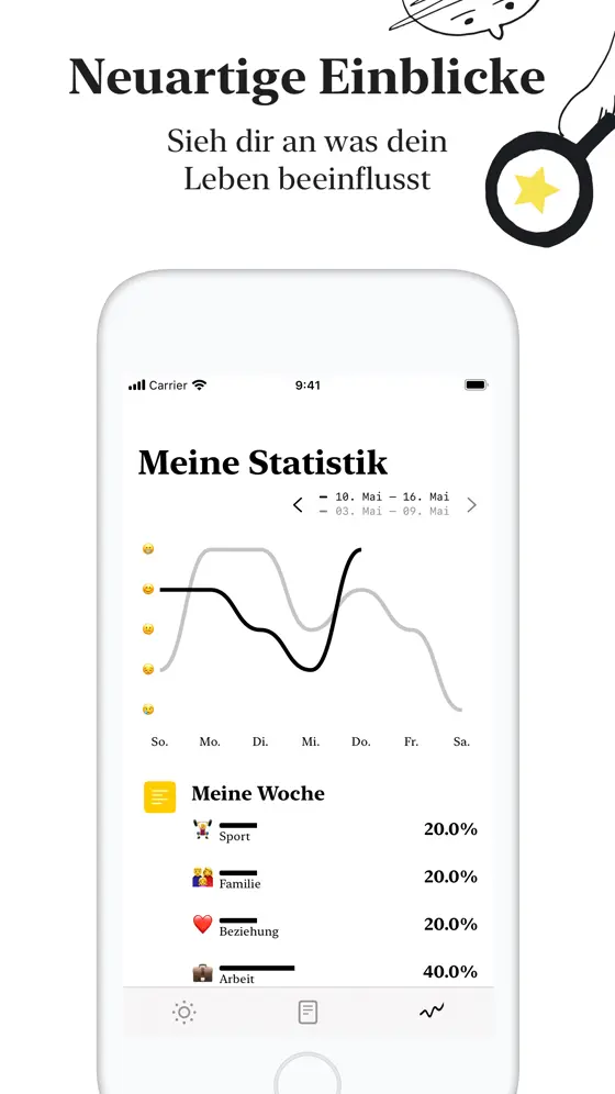 Deutscher App-Store-Screenshot 5 von 5 der Punkt-App auf dem iPhone